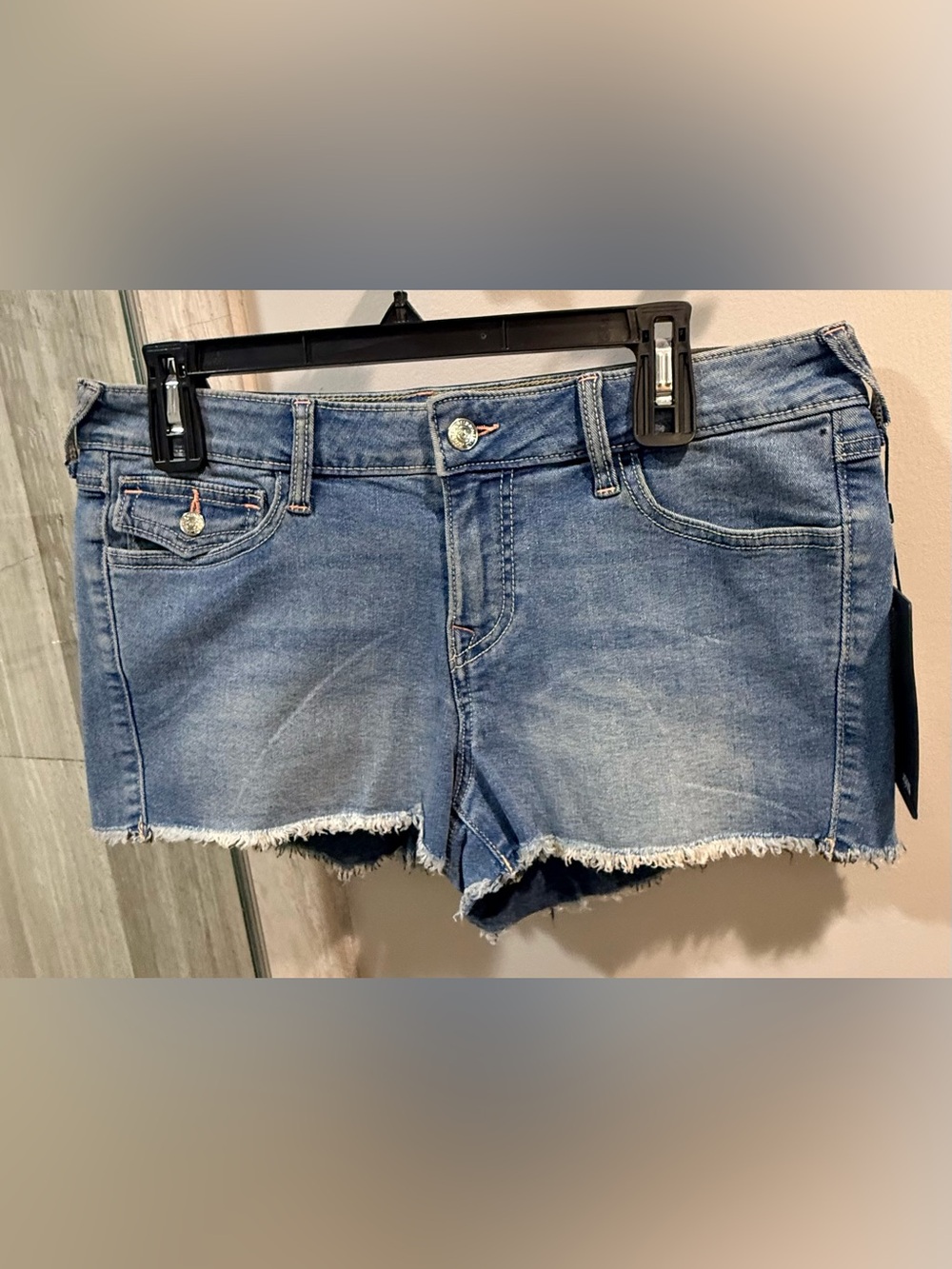 Women’s Light Blue Denim Cutoff Shorts NEW